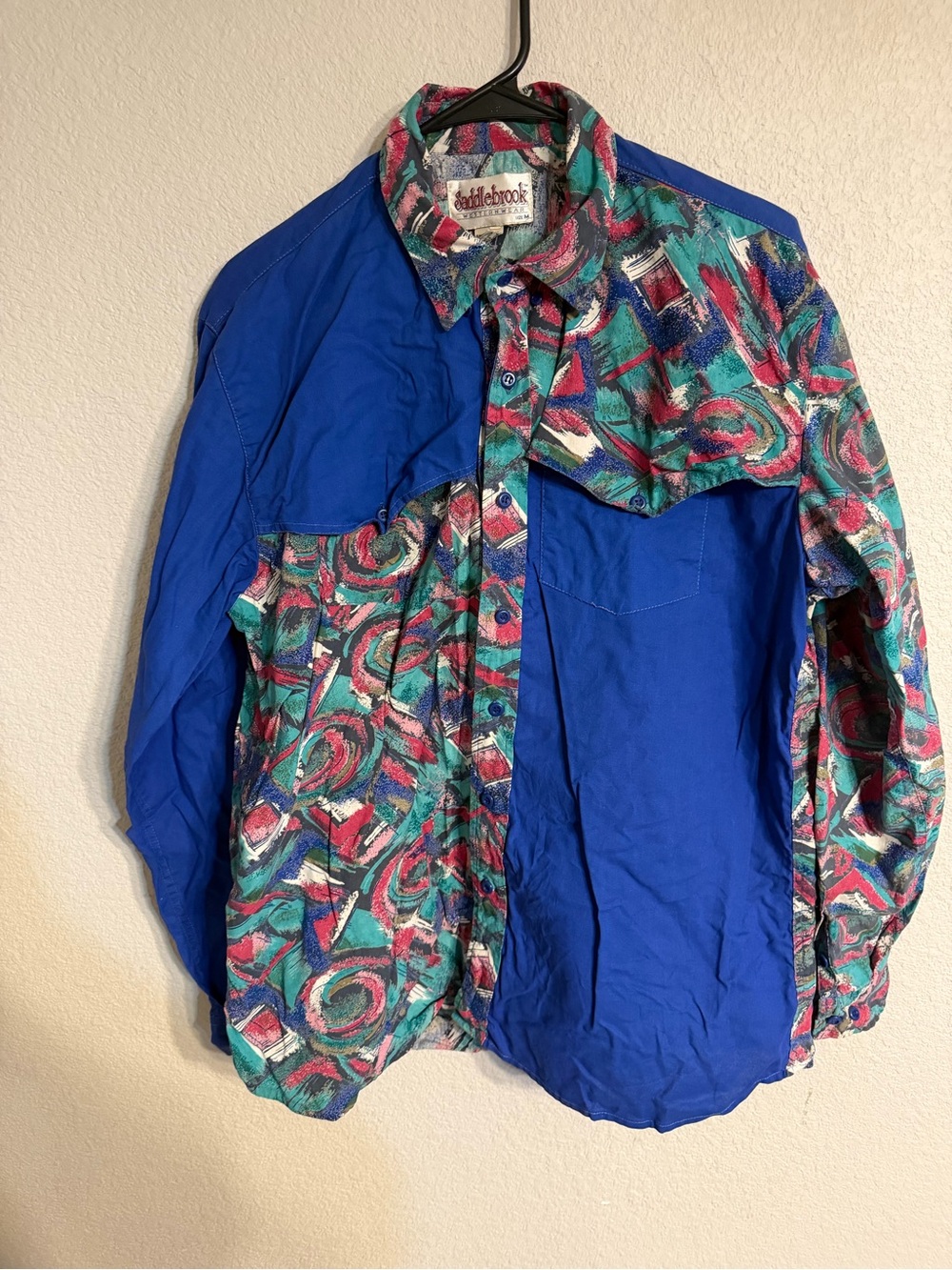 Saddlebrook Royal Blue & Multicolor Lightweight Shirt Jacket